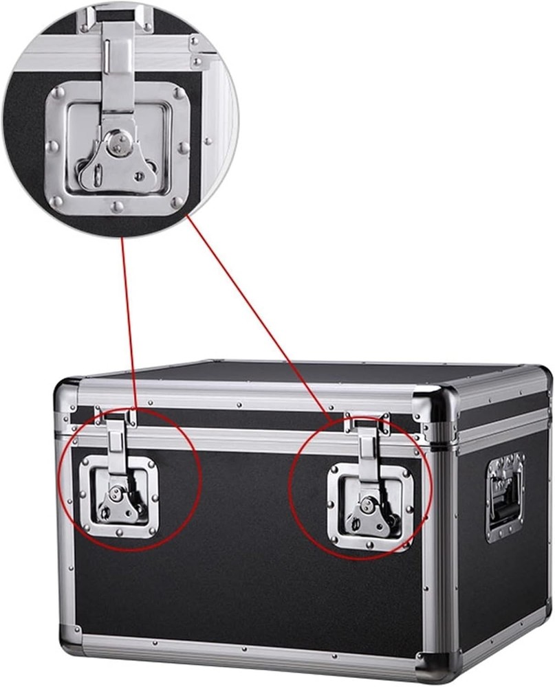 Tool Storage Toolbox Briefcase Portable Storage Box Aluminum Hard Case with Foam