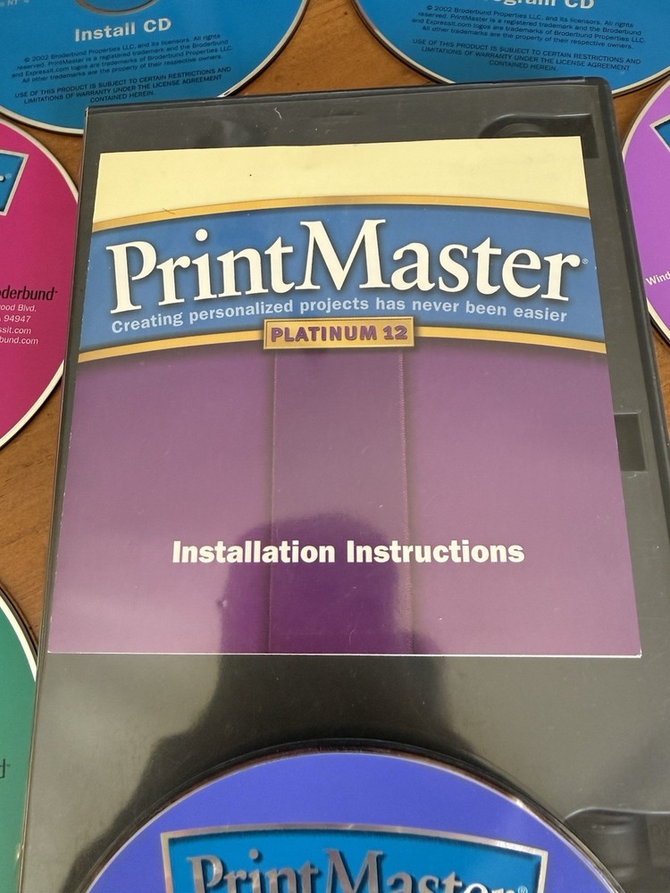 PrintMaster Platinum 12 DVD - Set 5 Art CD's