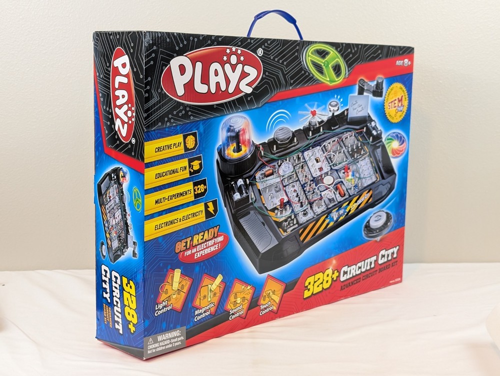 Playz Advanced Electrical Circuit Board Engineering Kit Kids 328+ STEM Science