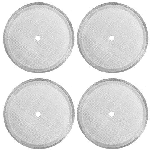 ACKLLR 4 Pack French Press Replacement Filter 150mesh-4pack, Silver
