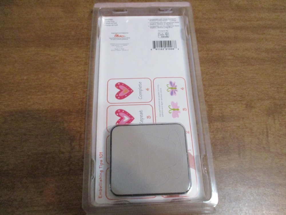 SIZZIX COFFEE TIME DIES FOR ROLLER MACHINES ONLY