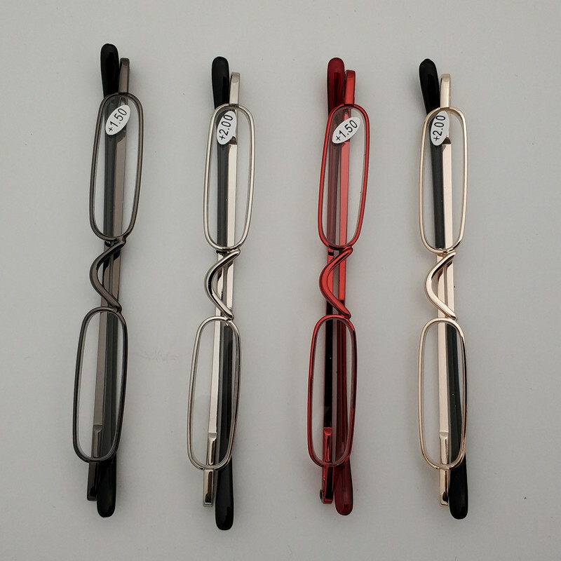Mini Metal Reading Glasses Reader Spectacles Small Eyeglass +1.5 1.75 2.0 2.5 3