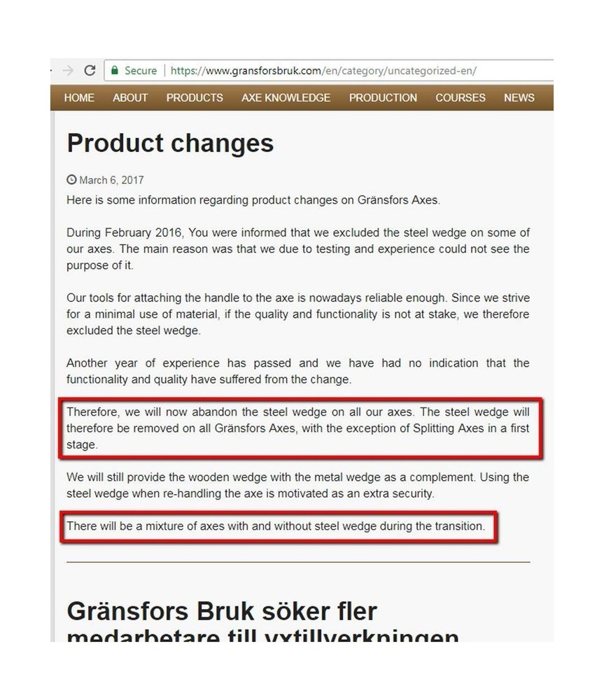 Gransfors Bruks Hand Hatchet