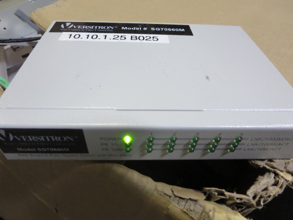 Versitron SG70660M Optic Ethernet Switch