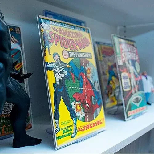 CollectorMount Comic Mount 5 Pack, Comic Book Shelf Stand or Wall Mount Display,
