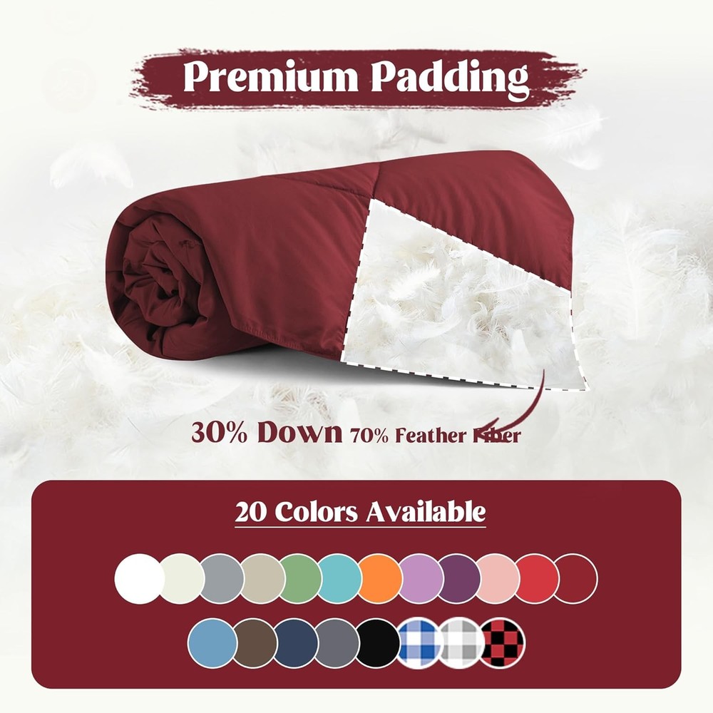 Soft Down Throw Blanket Lightweight Packable Couch Throw for Indoor