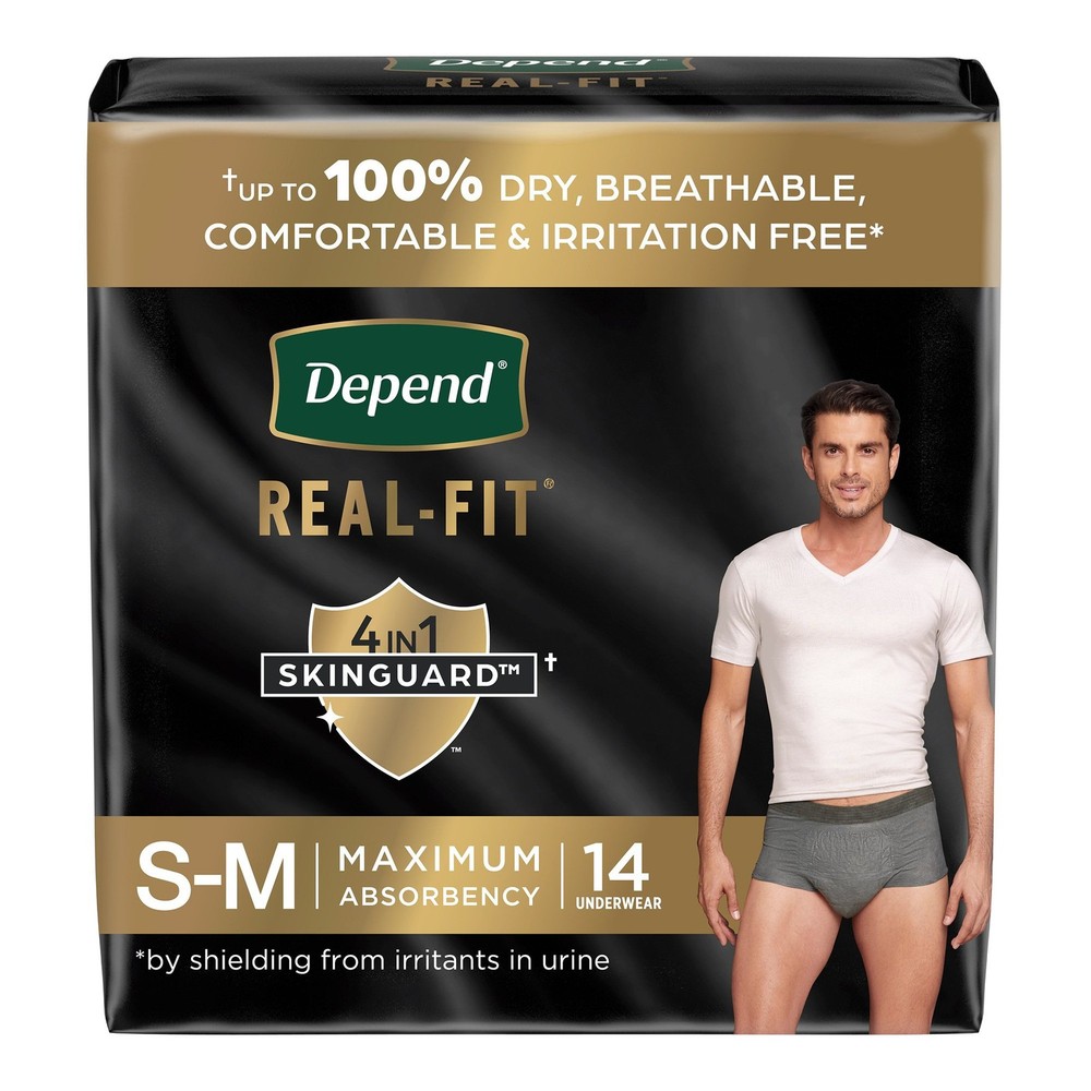 Depend Disposable Underwear Male Small / Medium 49 28 Ct