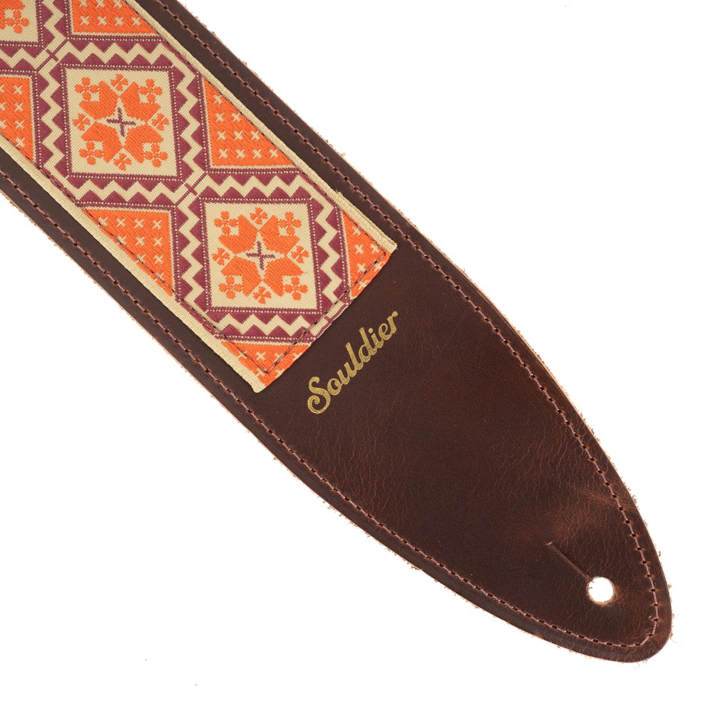 Souldier Torpedo 2.5" Guitar Strap - "Rustic" Orange