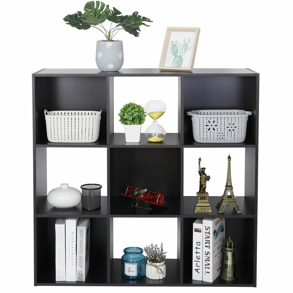 9-Cube Cube Chipboard Organizer Cabinet Wood Shelf Cupboard Multi-Color Home Use