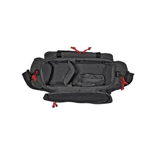 GREY GHOST GEAR RANGE BAG 9"X20"X7", BLACK W/ RED ZIPPER PULLS - 60200-2