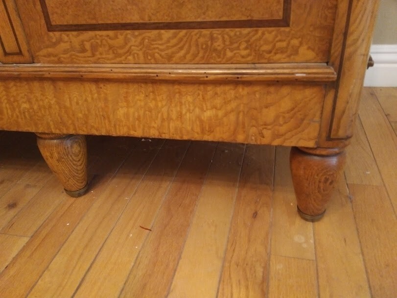 19th Century Regency Style Mirrored Sideboard With Marble Top