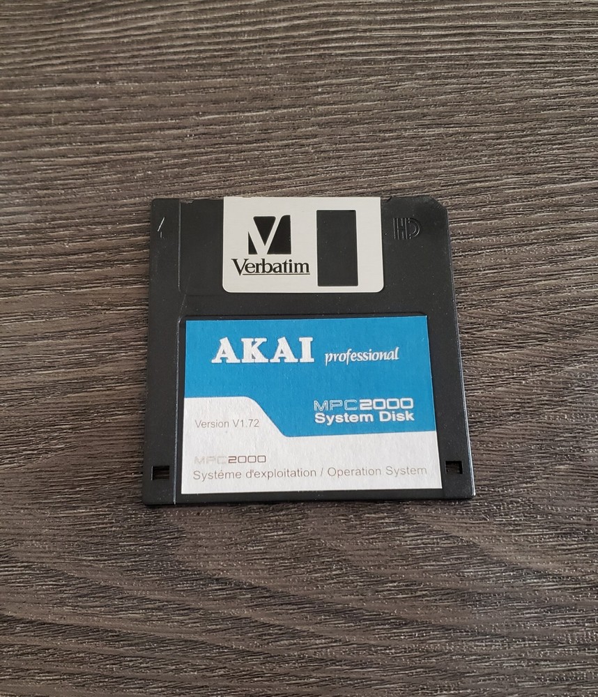 AKAI MPC 2000 OS v1.72 OPERATING SYSTEM DISK START UP BOOT DISK