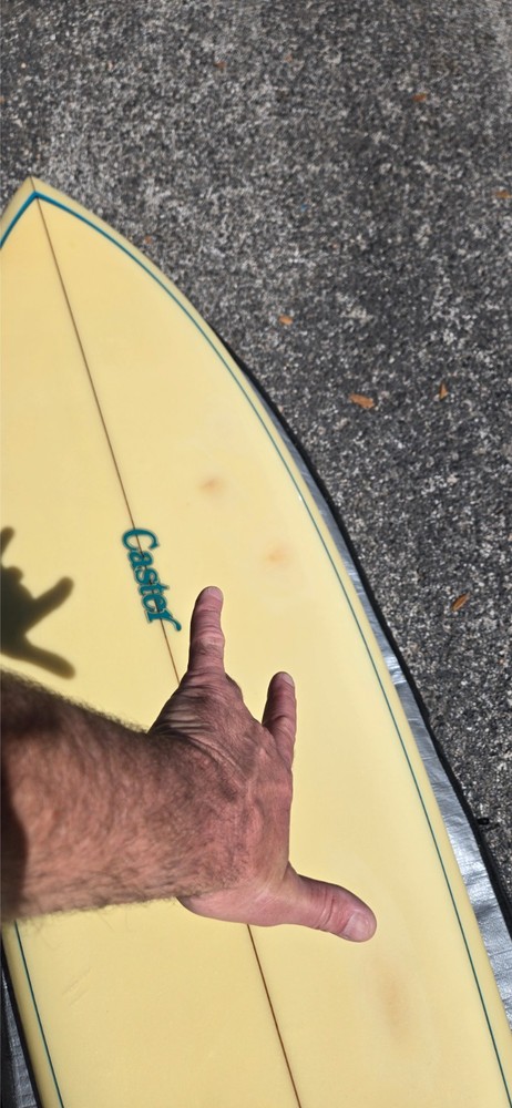 vintage Caster surfboard