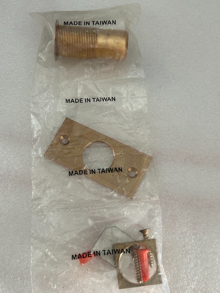 Door Floor-mounted Flush Bolt Strike 23/32 " Dia Brass Dust Proof NEW