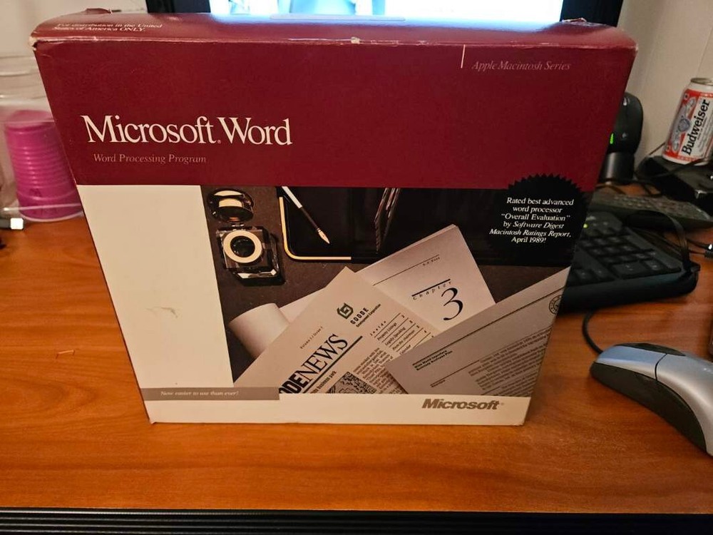 Microsoft Word 4.0 MAC with serial - complete in box!