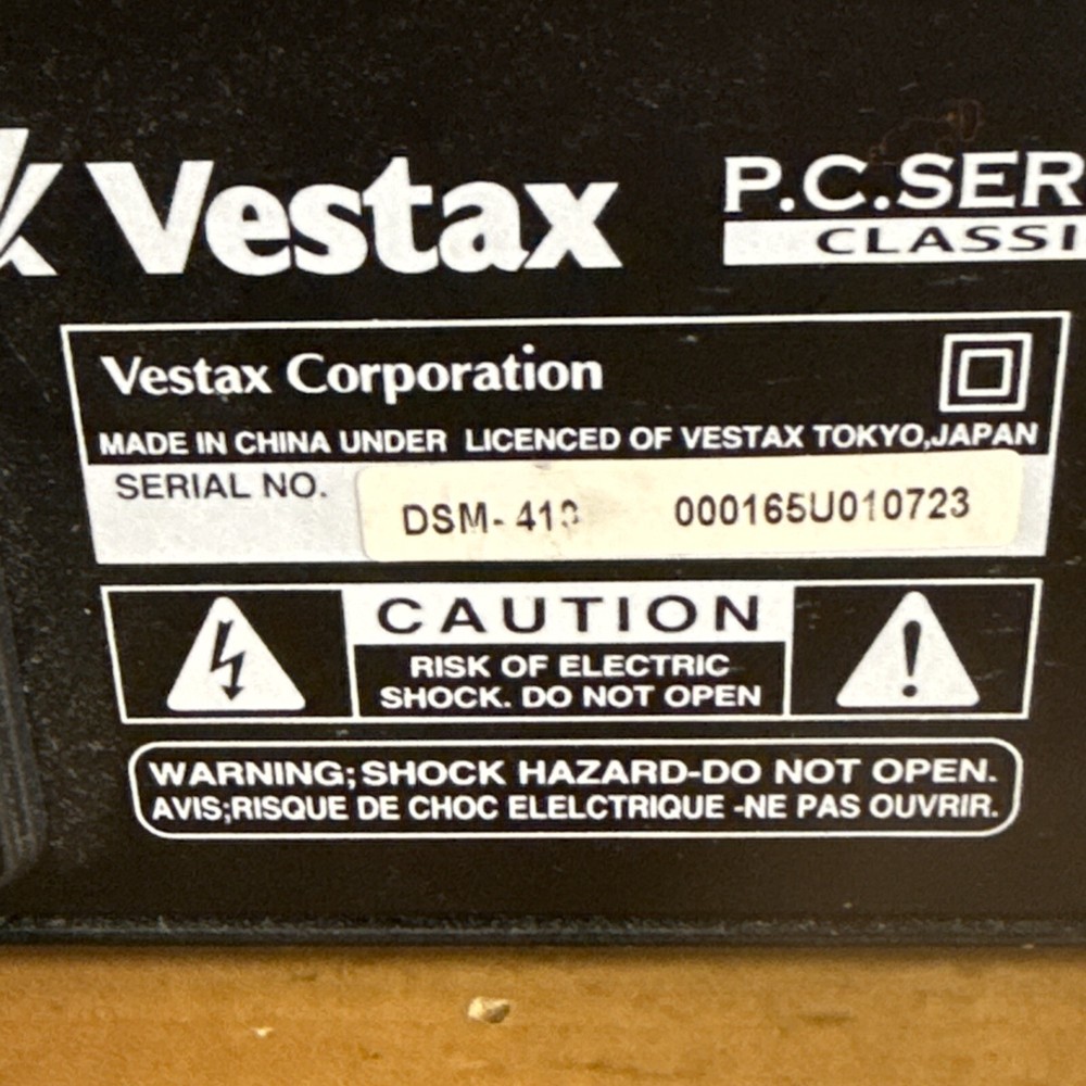 Vestax DSM-410 DJ Mixing Controller- As Is