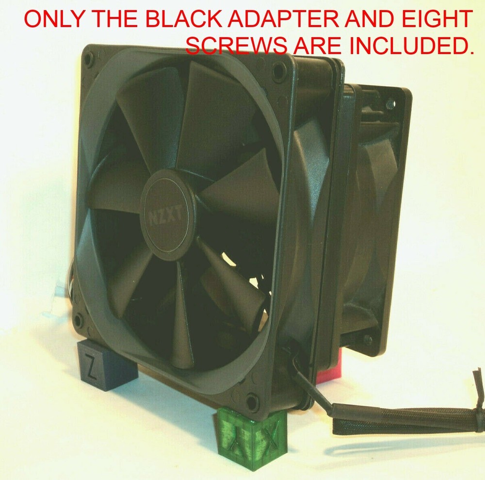 120mm to 92mm CENTERED OFFSET FAN Adapter Converter change PC Case Mod Custom