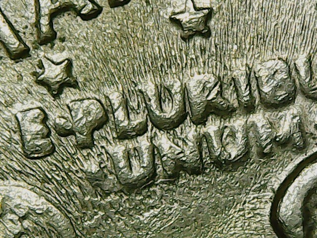 Mint Error in Dollar coin Susan B Anthony 1979 - Error de acuñacion