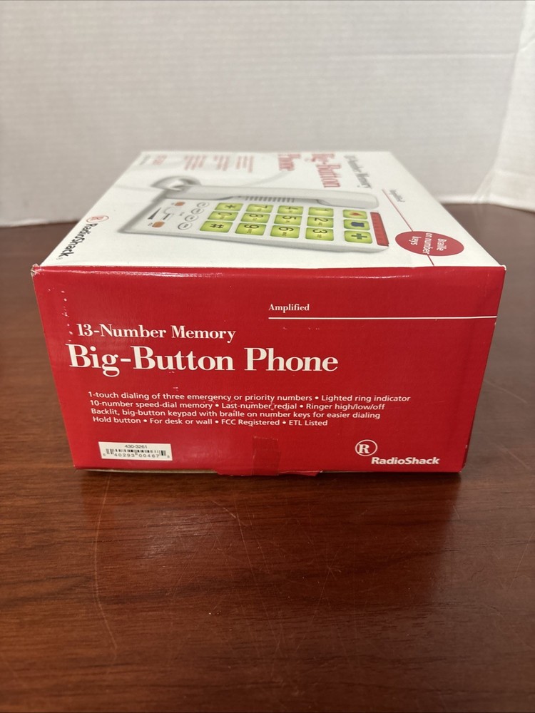 Radio Shack Big-Button Phone ET-3261