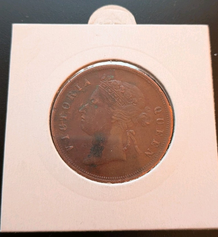 1890 - Victoria - Straits Settlements - One Cent - Very Fine