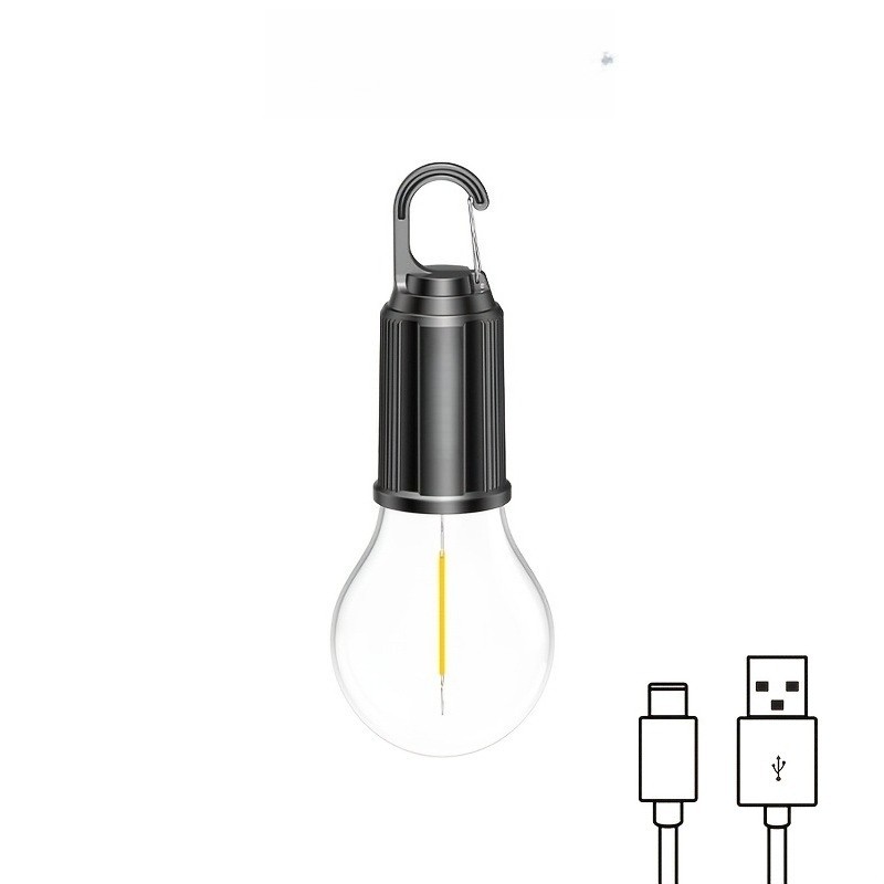 Solar Portable Camping Light with Hook LED Lighting Lantern Atmosphere Light