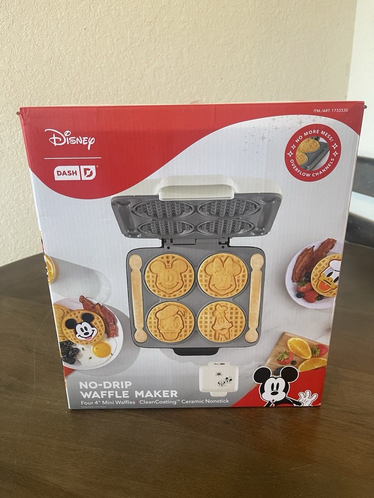 Disney Mickey Mouse Waffle Maker Nonstick, Mickey-Shaped Waffles