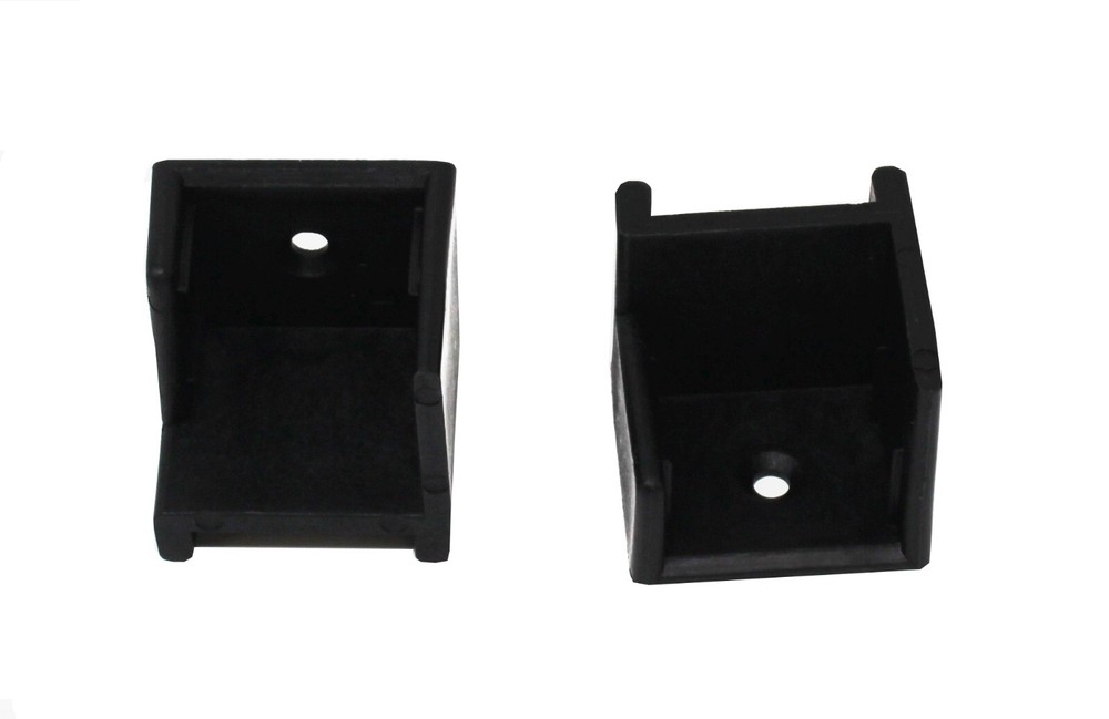 Black Left & Right Hand Hinge Pontoon Door Stop Kit