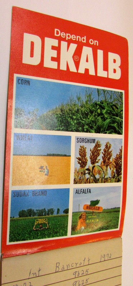 Vintage 1972 Dekalb Farm Corn Seed 3x5 Pocket Notebook