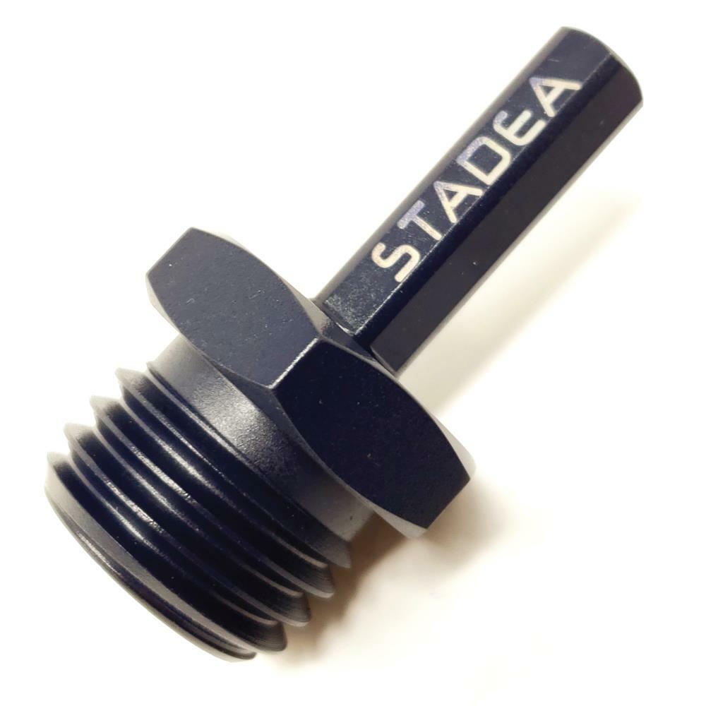 Stadea Diamond Core Drill Bit Adapter for Threaded - 1/2" Hexagonal to 1 1/4"-7M