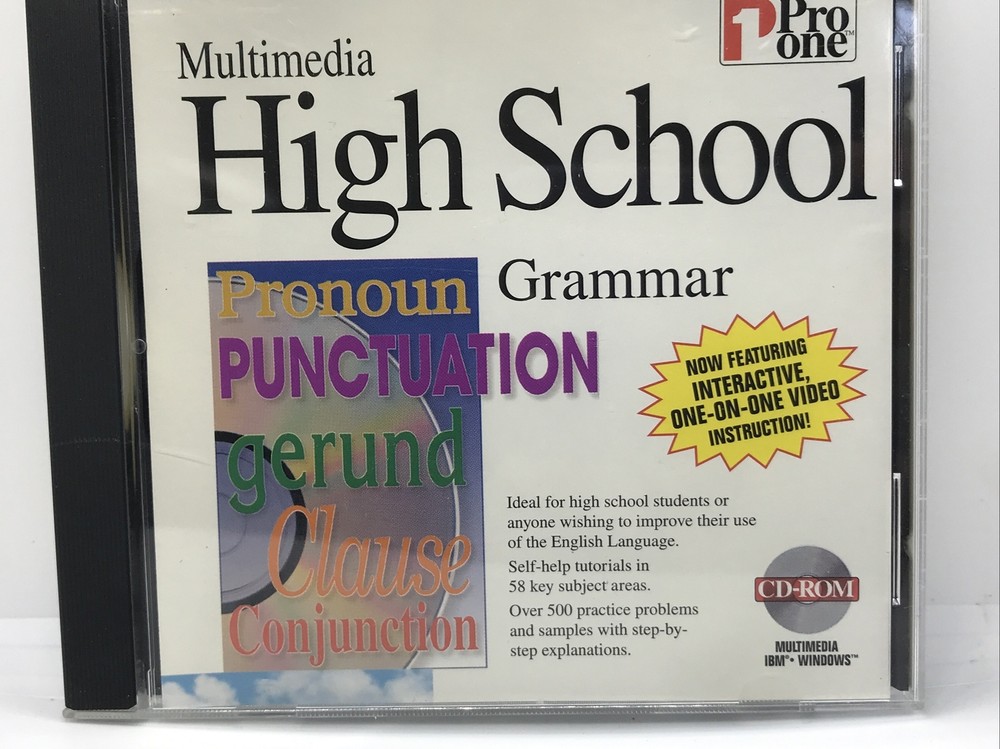 Multimedia High School Grammar PC Cd