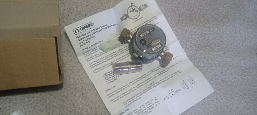 "Omega" FTB-4005 Water Meter 1/2" Cold
