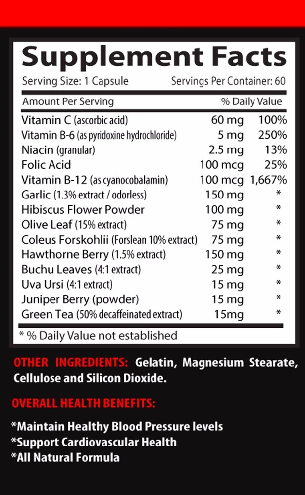 Blood pressure solution BLOOD PRESSURE SUPPORT COMPLEX Manage hypertension,2B