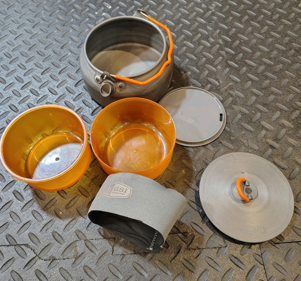 Camping/Backpacking GSI Cookware and First Need Filter Pre Owned Good Condition