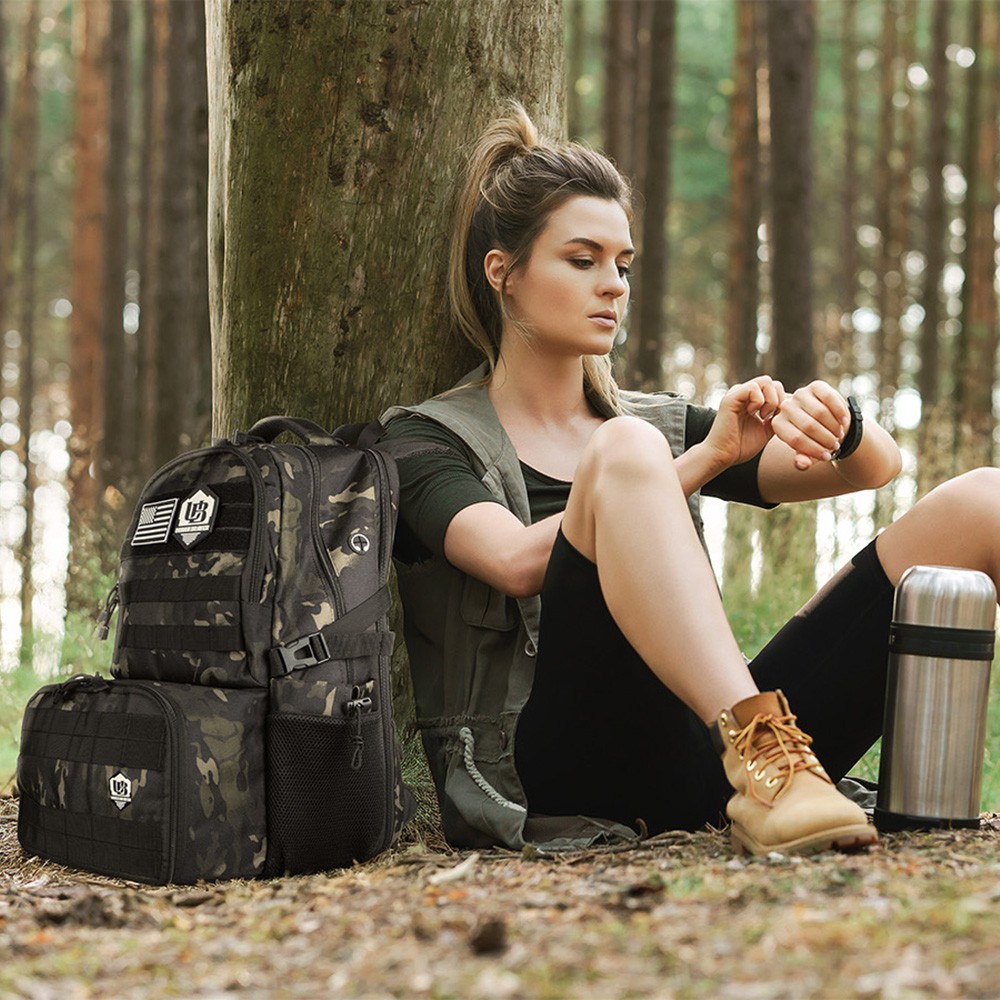 Tactical Backpack Designed for Hiking & Work, Includes 17" Laptop & Insulated