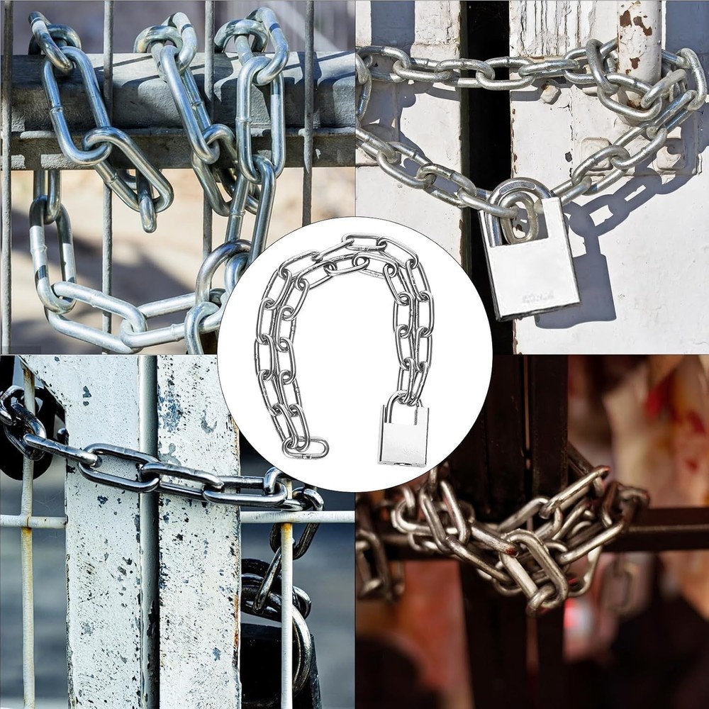 Security Bike Chain Lock Premium Case Hardened Cannot Be Cut With Bolt