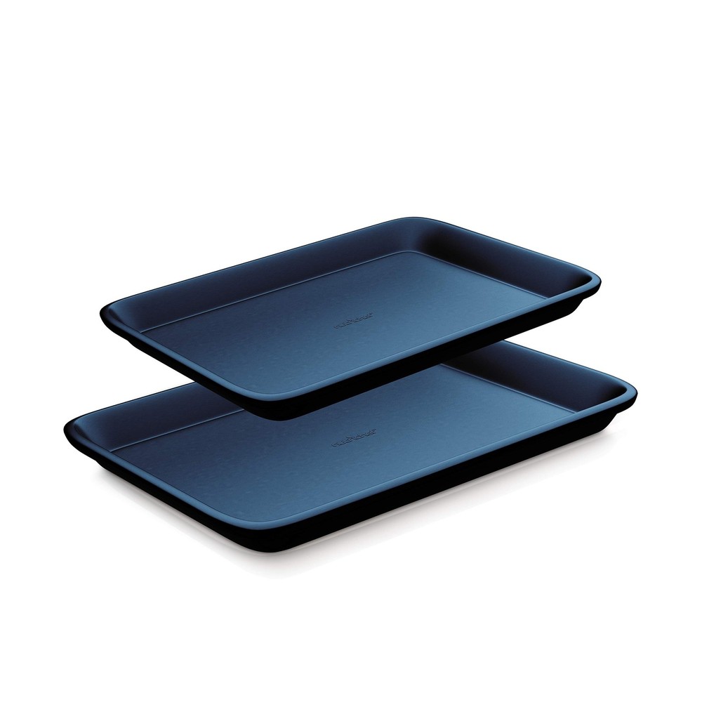 Nutrichef 11 Piece Nonstick Ceramic Cookware Set with Cookie Sheets Fast Ship