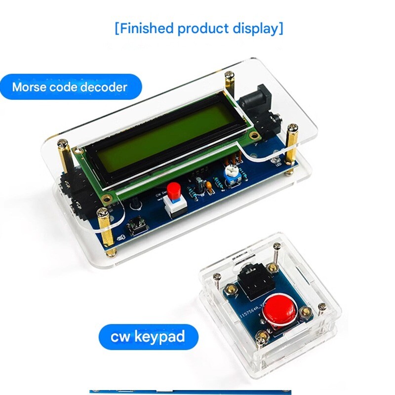 CW Trainer Morse Code Decoder Keyer Interpreter DIY Electronic Component Kit SET