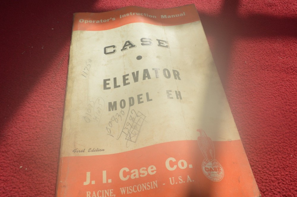 Case Tractor Model EH Elevator Operator's Manual AMIL15