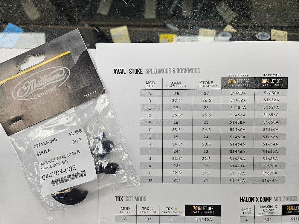 Mathews SRK L Mods, Stoke or Avail Bow Modules- 80%-  SRK.L80 - Pair, Top/Bottom