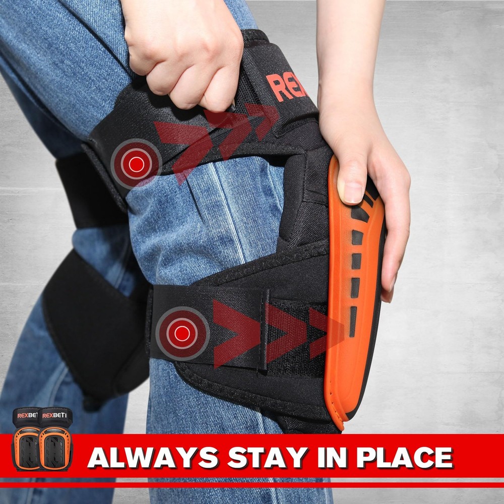 Knee Pads for Work, Construction Knee Pads for Men, Heavy Duty Comfortable An...