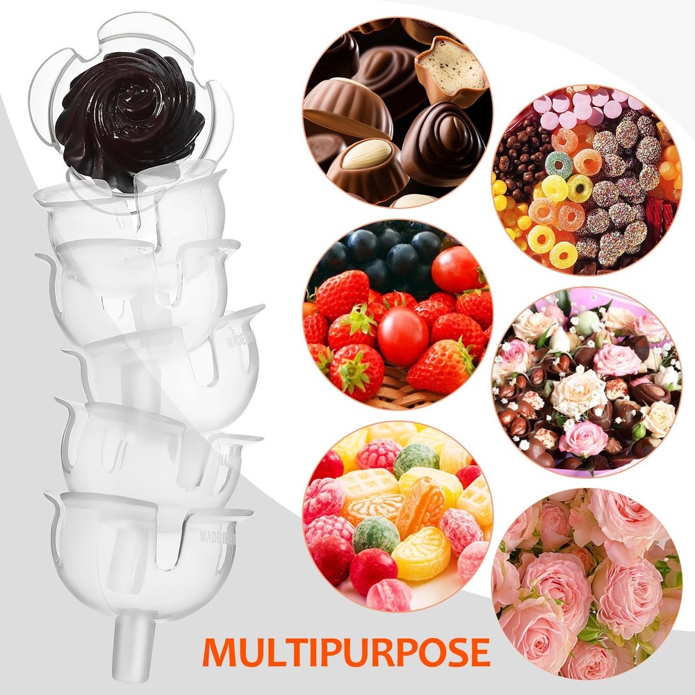 100 PCS Clear Chocolate Truffle Holder Plastic Round Wrapper Candy Case