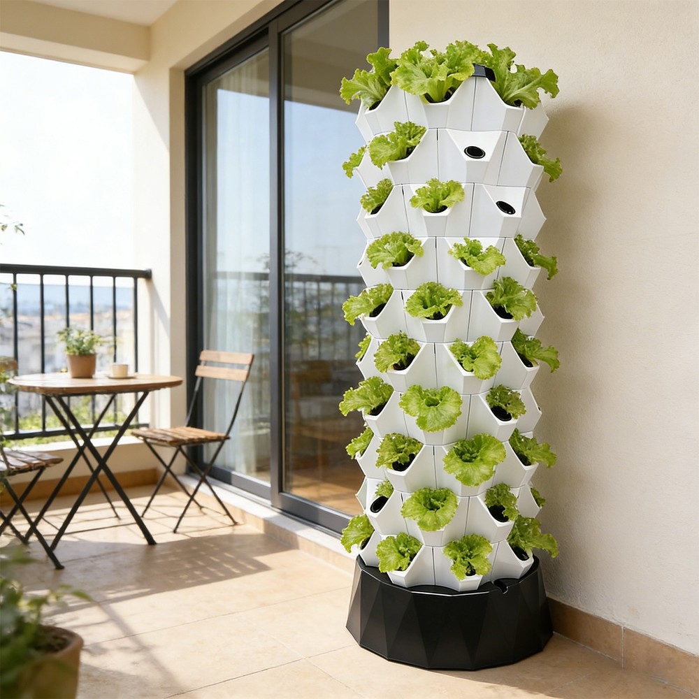 80 Pots Hydroponics Tower Set, Hydroponic Growing Kit, Hydroponic Growing Tower