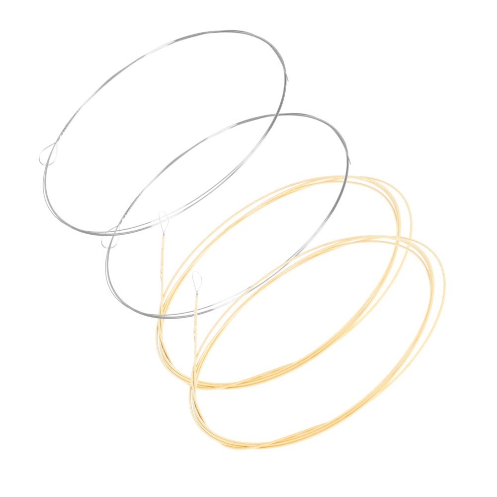 1 Set of Steel 4-string Banjo Strings Replacement Banjo String Accessories