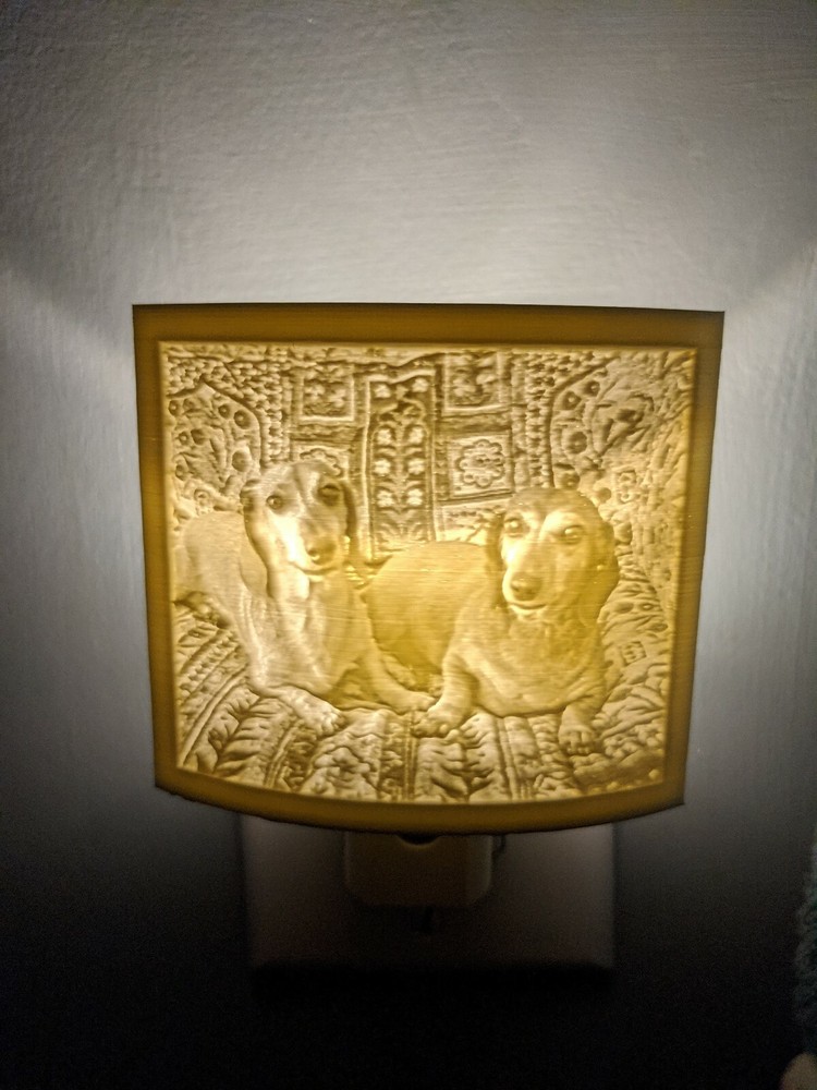 Personalized Nightlight. Illuminated Custom Lithophane. Nursery, Gift, Memorial.