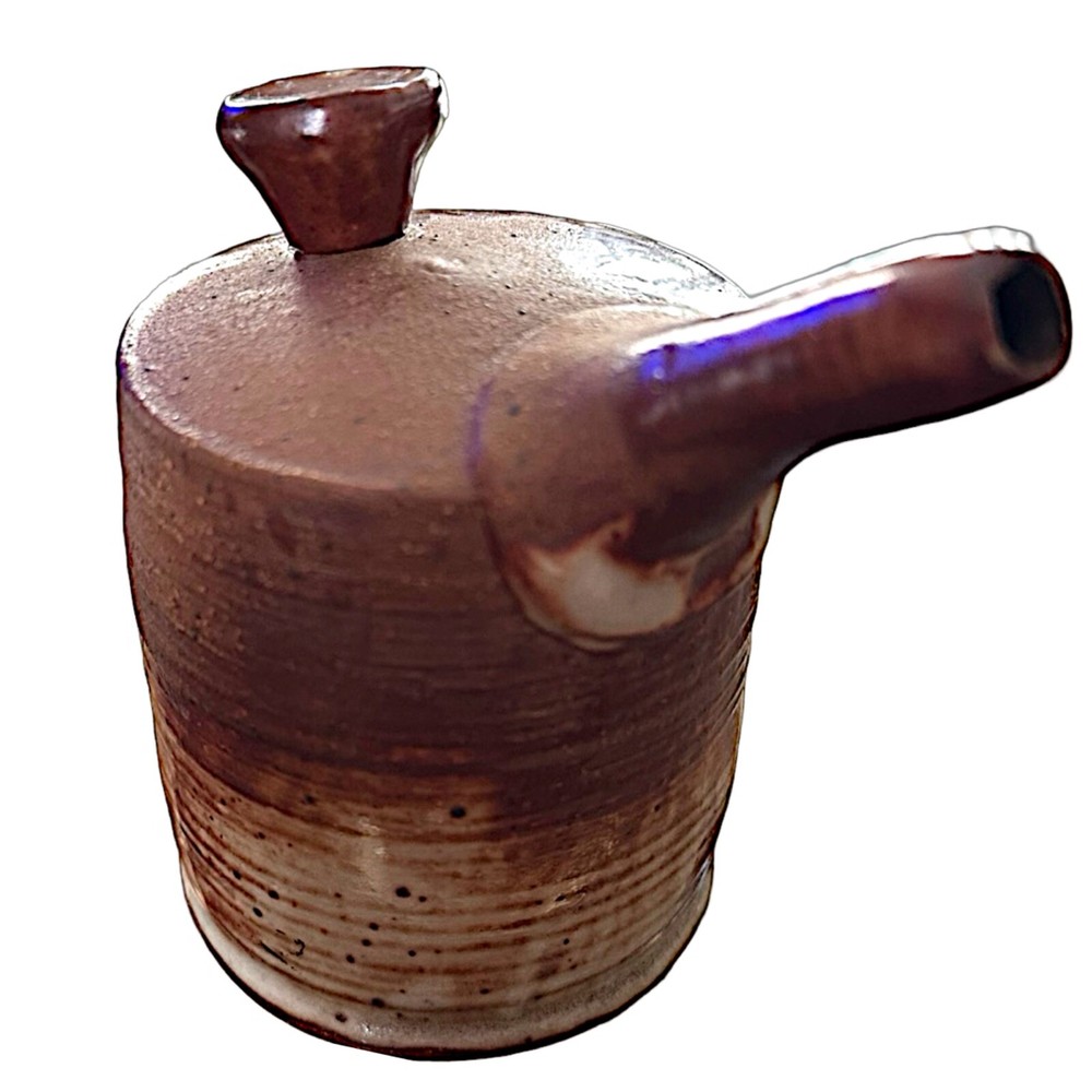 Stoneware Cruet Pitcher Creamer Syrup Dispenser Pottery
