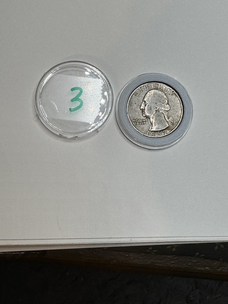 1967 Washington Quarter Double Die Obverse And Reverse #3