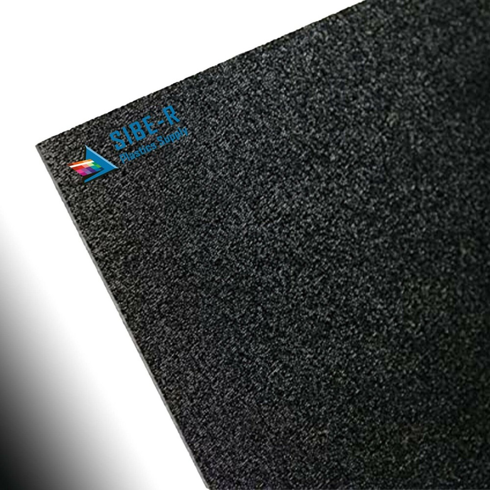 ABS Plastic Sheet-1/8" (3mm) thick-Black-12" x 12"
