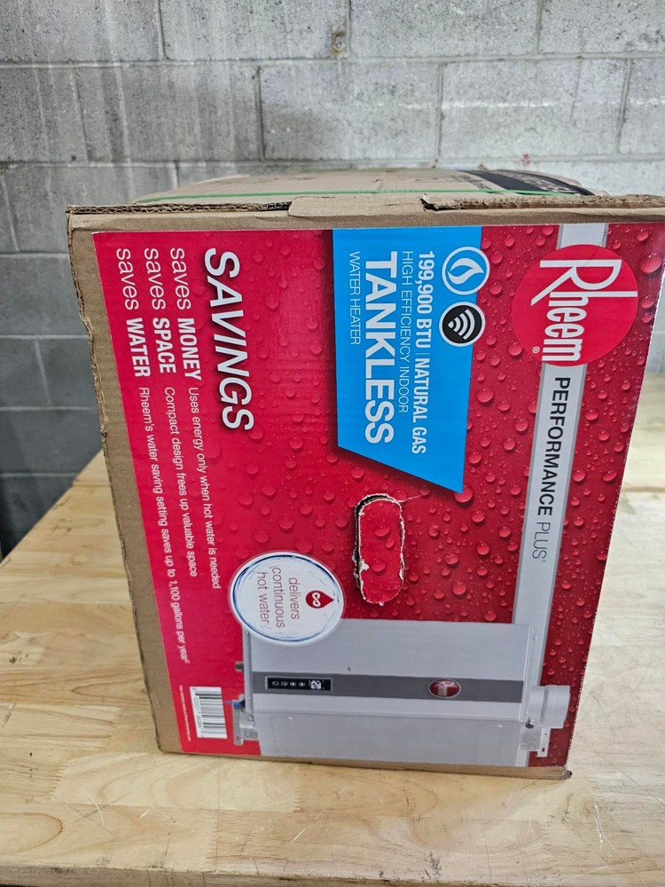 Rheem Natural Gas Indoor SMART Tankless Water Heater 9.5 GPM ECO200DVELN-3