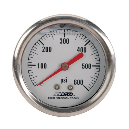 Deco Hydraulic Wheel Load Checker Replacement Gauge, 0-600 lbs
