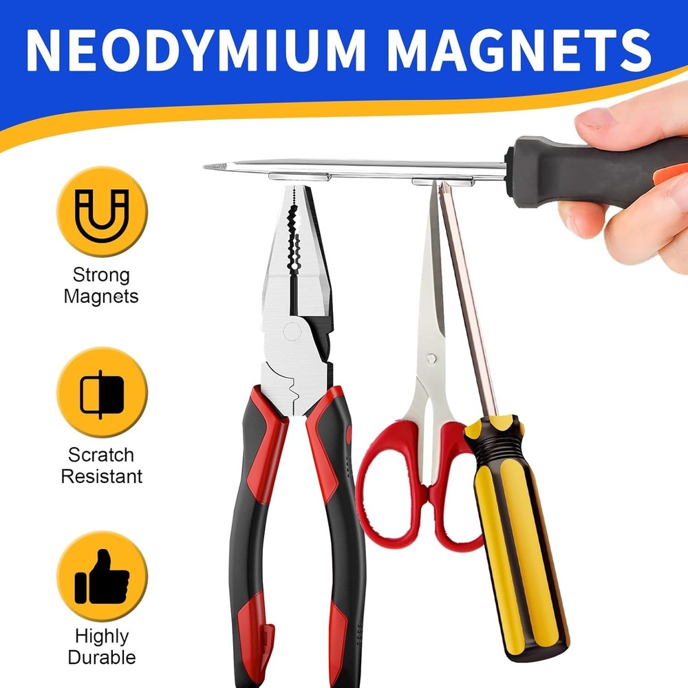 Strong Bar Magnets Rare Earth Set [12 Pack]